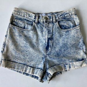 American Apparel High-Waist Jean Shorts